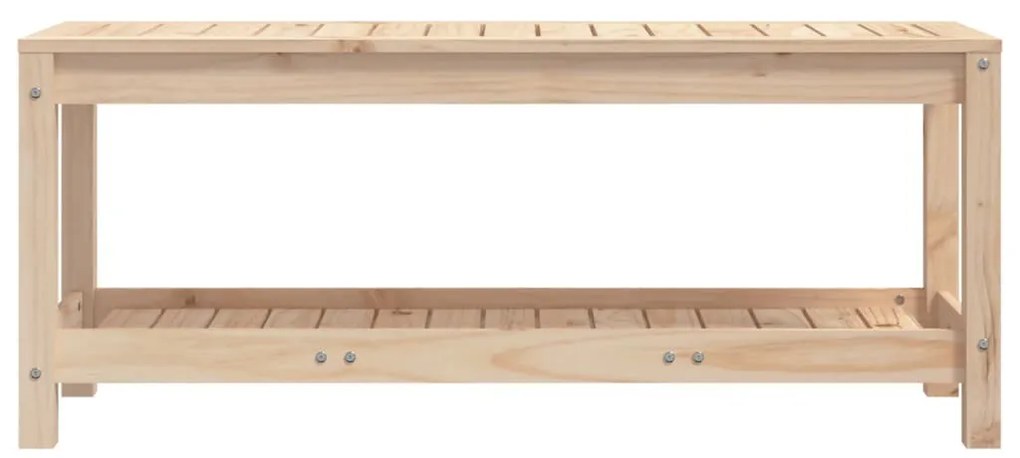 tömör fenyőfa kerti pad 108x35x45 cm