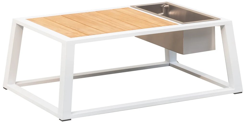Kerti szett HIGOLD - York Corner Lounge White/Black Olefin