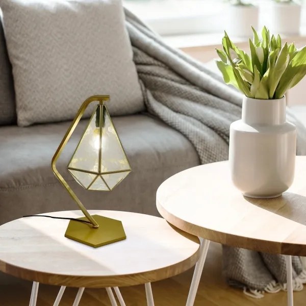 Rabalux 74201 - Asztali lámpa NORAH 1xE14/40W/230V arany