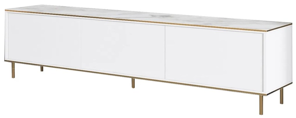 TV szekrény Imaj - Marble, White