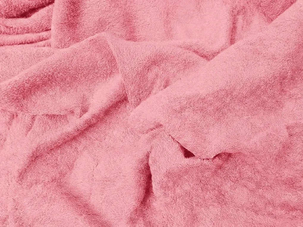 Frottír EXCLUSIVE rózsaszín lepedő 90x200 cm