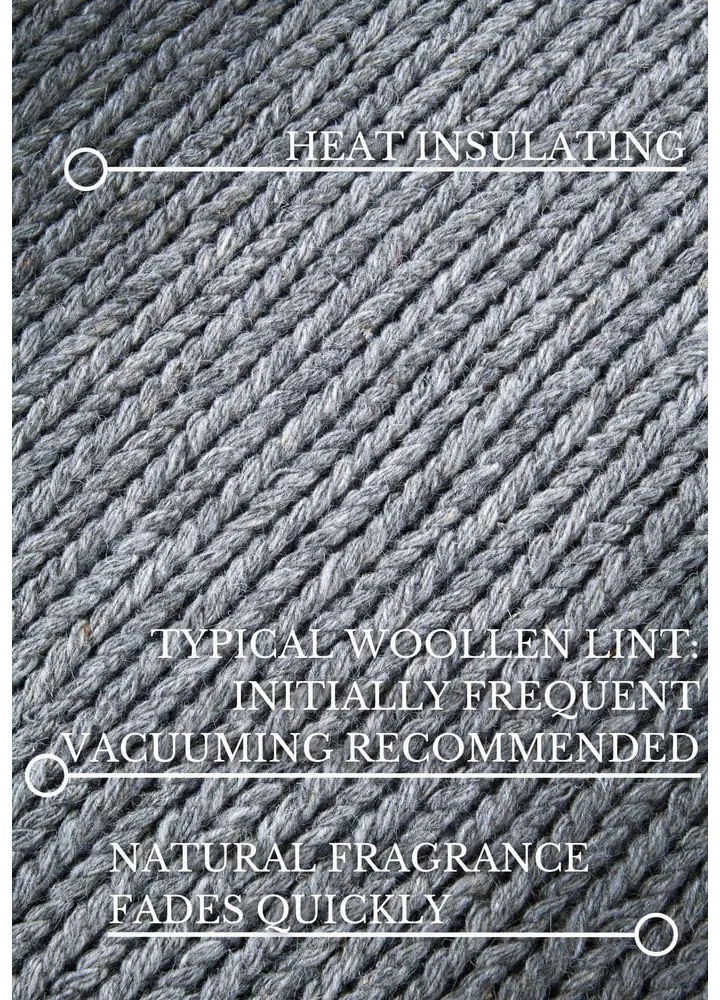 Szürke kézi szövésű gyapjú kerek szőnyeg ø 200 cm Francois – Villeroy&amp;Boch