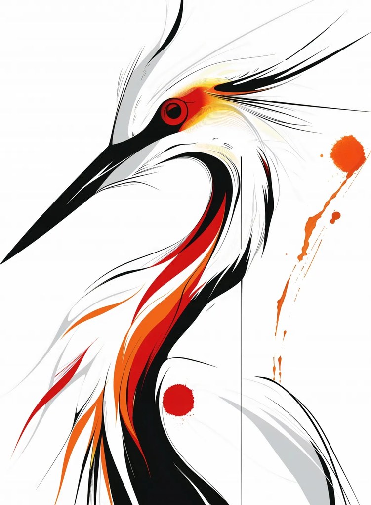 Poszter 30x40cm Gólya