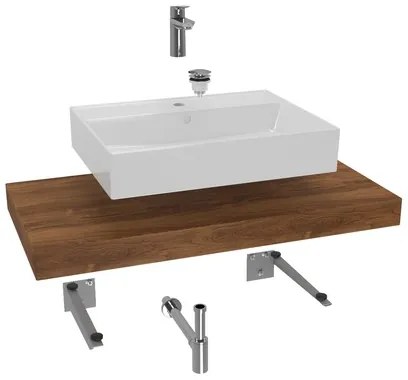 Grohe fürdőszobagarnitúra Dolce mosdóval 100x8x50 cm Charleston tölgy KSETDO14