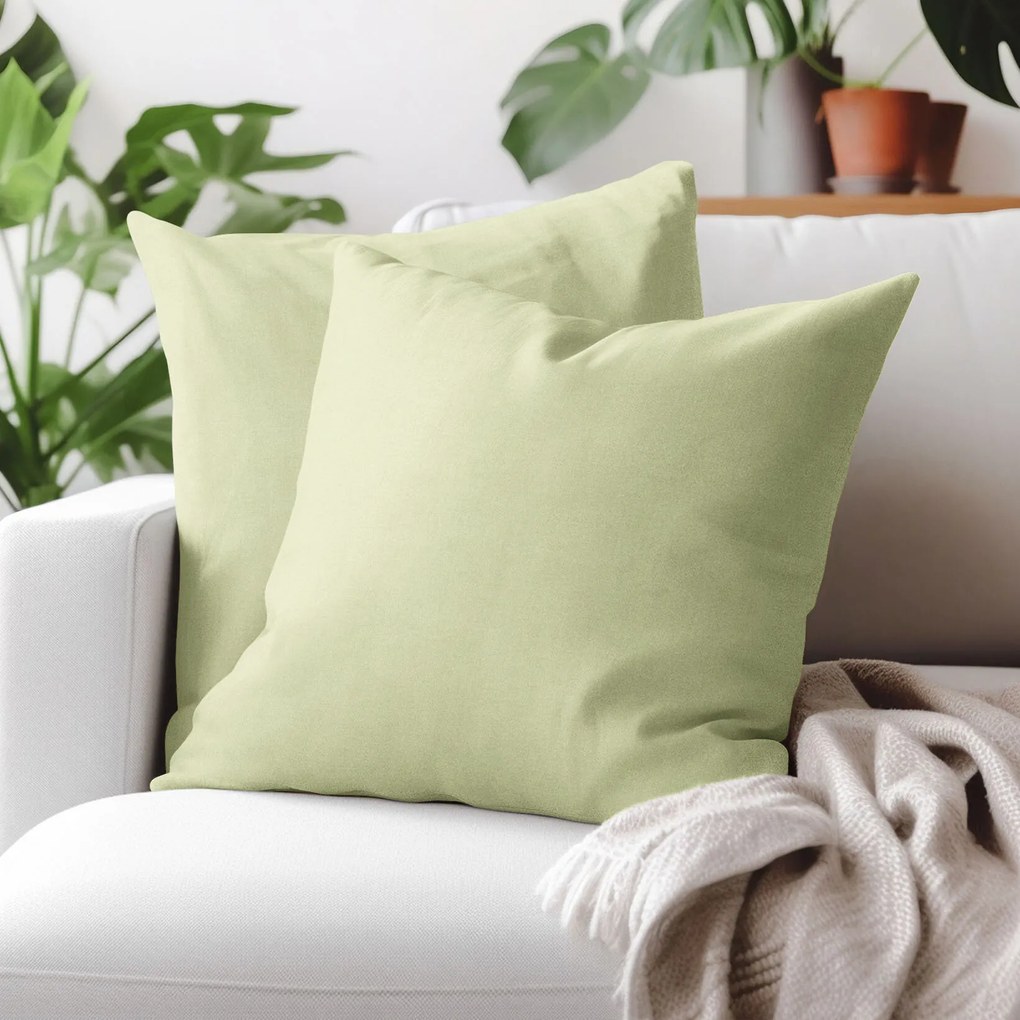 Goldea díszpárnahuzat marbella - borsózöld 40 x 40 cm