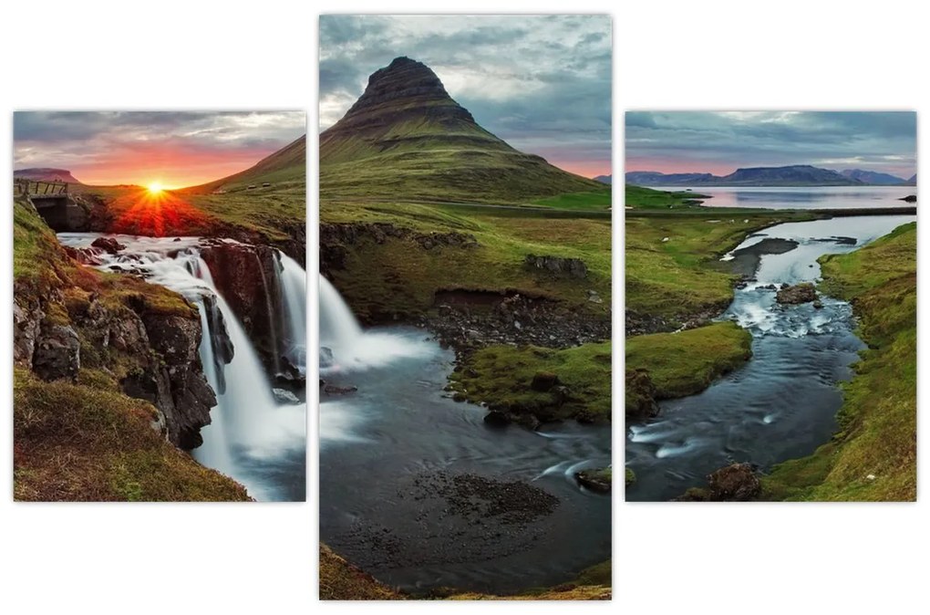 Kép - Kirkjufell naplementében (90x60 cm)