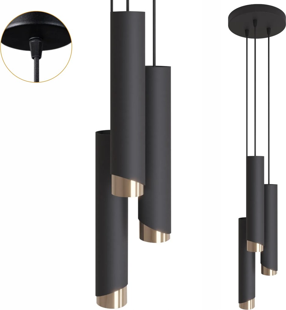 Mennyezeti függeszték lámpa Led plafon falra szerelhető Bragi 40W Túlnyúlás Fém Cső