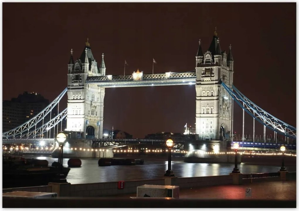 Poszterek 100x70 Tower Bridge éjszaka