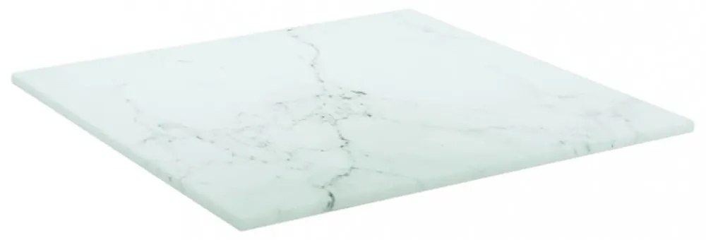 fehér edzett üveg asztallap márványdizájnnal 30 x 30 cm 6 mm