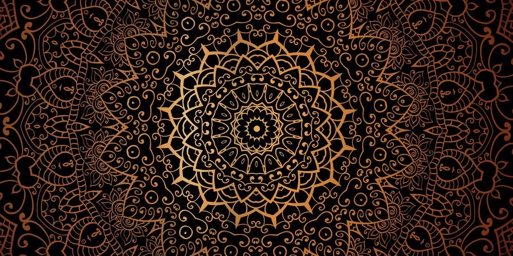 Kép vintage Mandala indiai stílusban