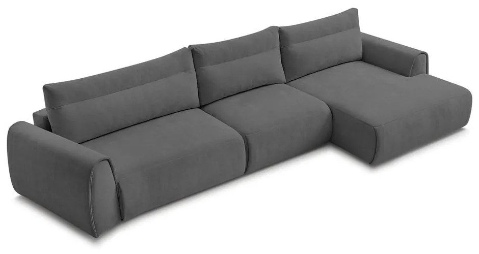 Szürke sarokkanapé Aden – Bobochic Paris