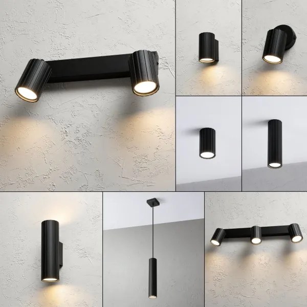 Brilagi - CRISPINA irányítható spotlámpa 2xGU10/10W/230V fekete