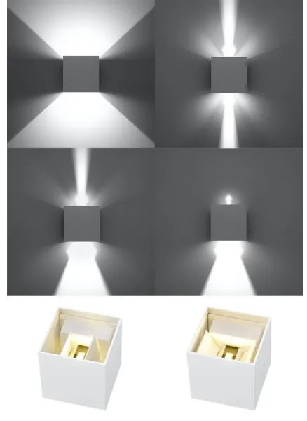 LED Kültéri fali lámpa LUCA LED/6W/230V IP54