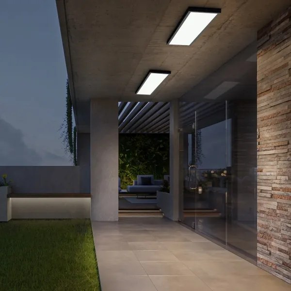 Brilagi-LED Dimmelhető fürdőszobai lámpatest FRAME SMART LED/50W/230V IP44 fekete+távirányító