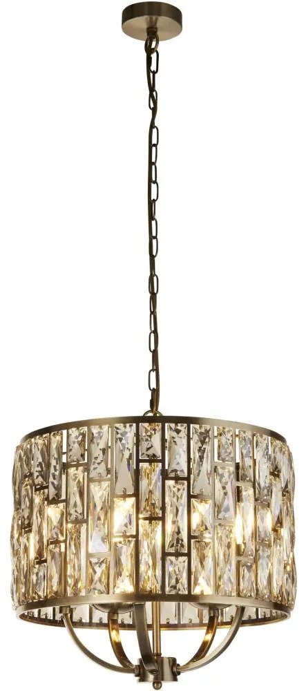 Searchlight 6585-5AB - Csillár láncon BIJOU 5xE14/60W/230V réz