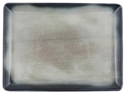 26 részes étkészlet kék/barna/porcelán