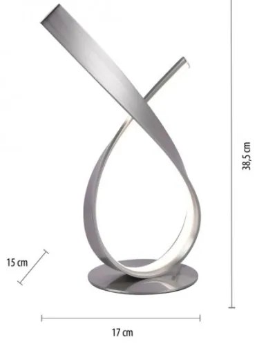 Paul Neuhaus 4720-55 - LED Asztali lámpa LINDA LED/11,4W/230V matt króm