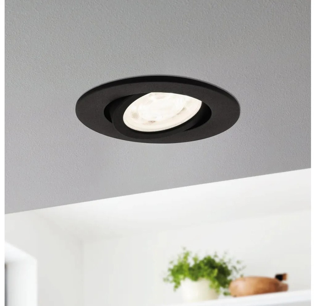 Eglo Eglo 31695-LED RGBW Dimmelhető függesztett mennyezeti lámpa SALICETO LED/4,7W/230V fekete EG31695