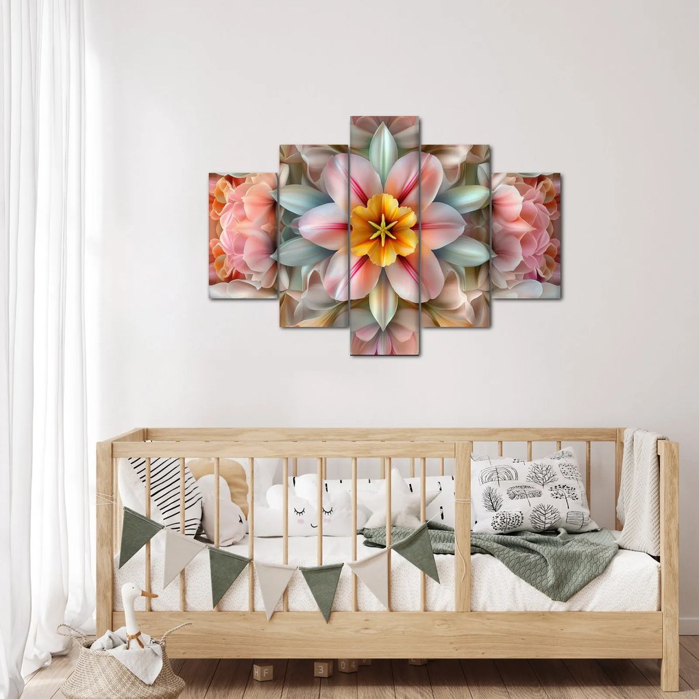 Kép - Kaleidoszkópos virág (150x105 cm)