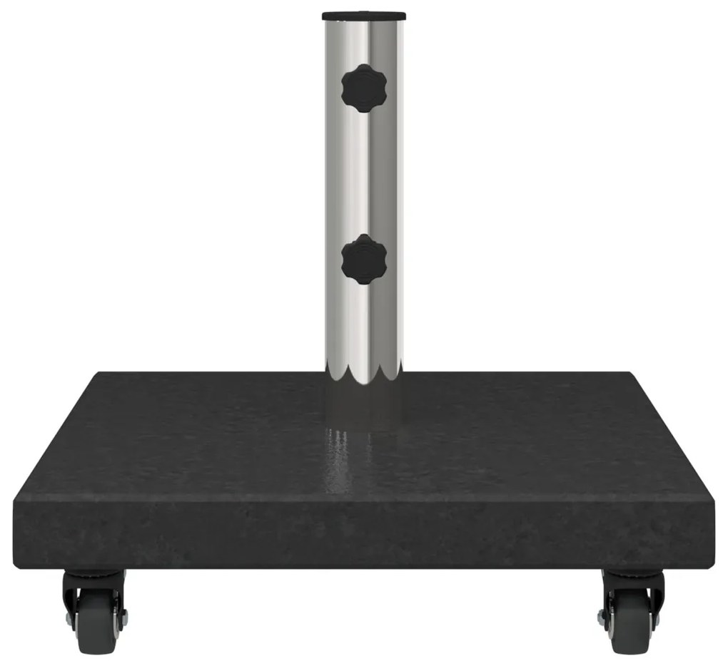Kerekes Napernyő Talp Ø38/48mm Rúd Fekete Gránit 30 kg Négyzet