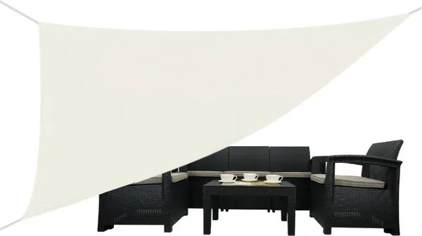 Napvitorla Háromszög Bézs Vízálló 3,6 X 3,6 X 3,6M