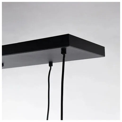 Csillár zsinóron CALYPSO 4xGU10/60W/230V + 4xE27/60W fekete/arany