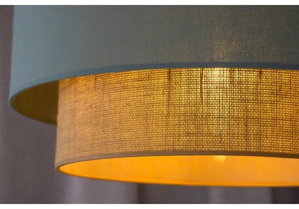 Duolla - Csillár zsinóron BOHO 1xE27/15W/230V átm. 45 cm zöld/barna