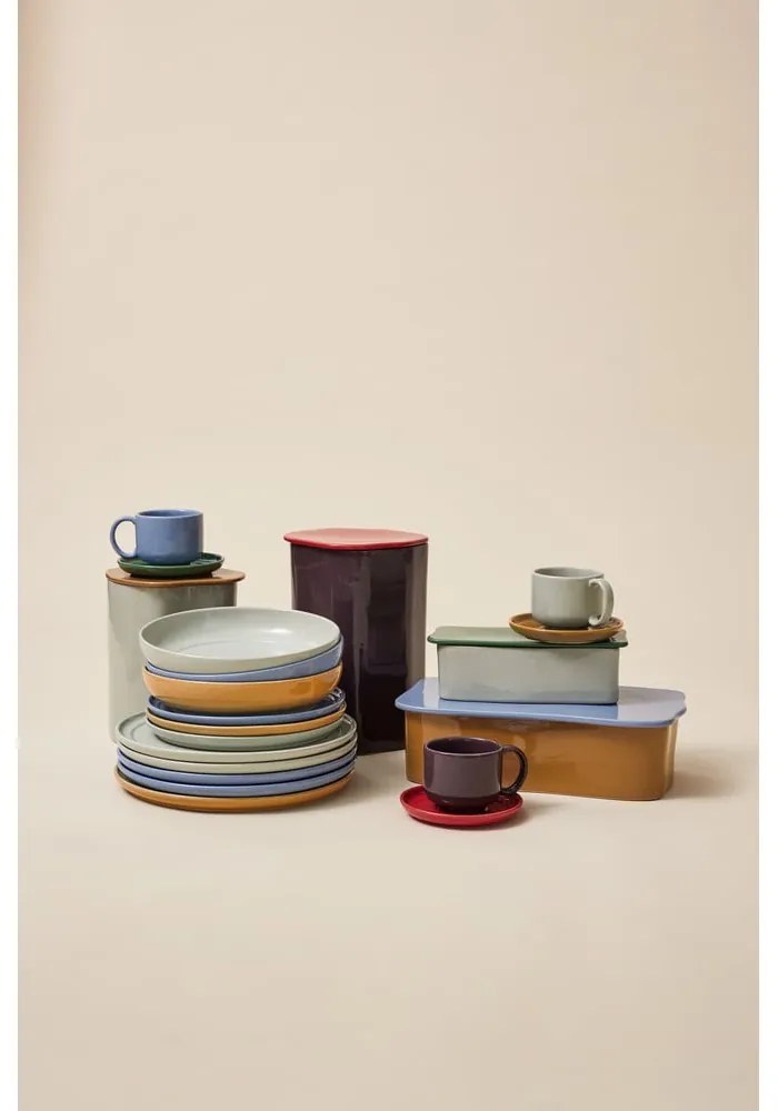 Világoskék-barna agyagkerámia csésze Amare – Hübsch