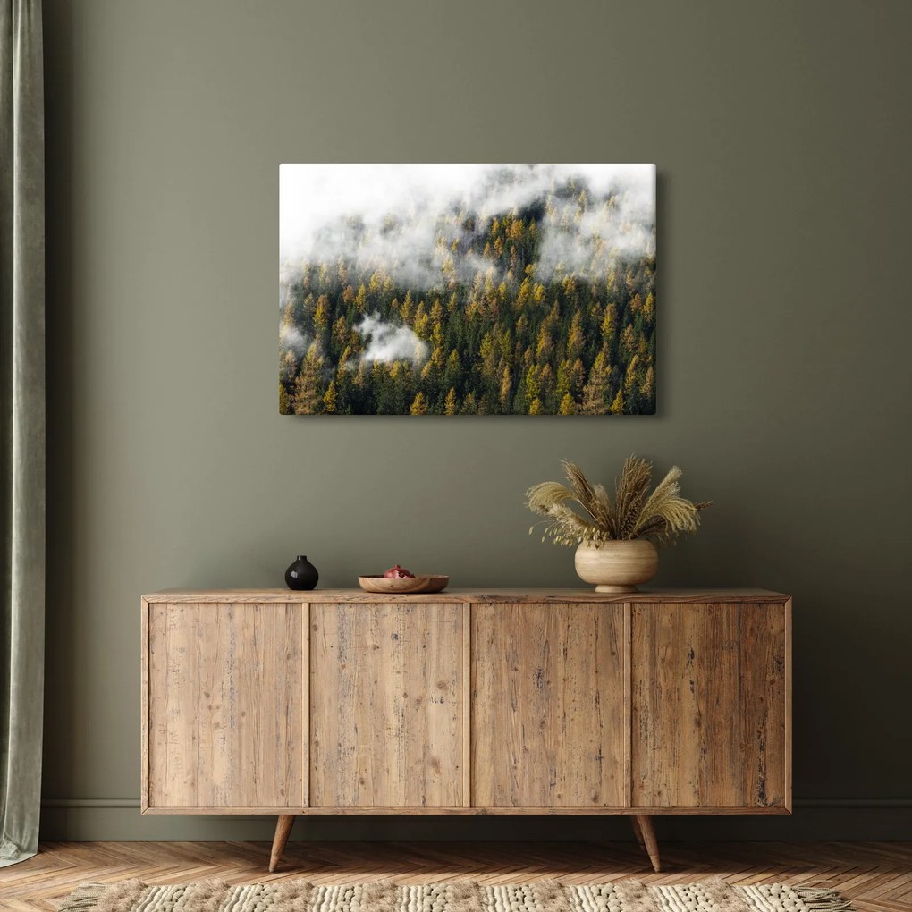 Egy erdő képe a felhők között (90x60 cm)
