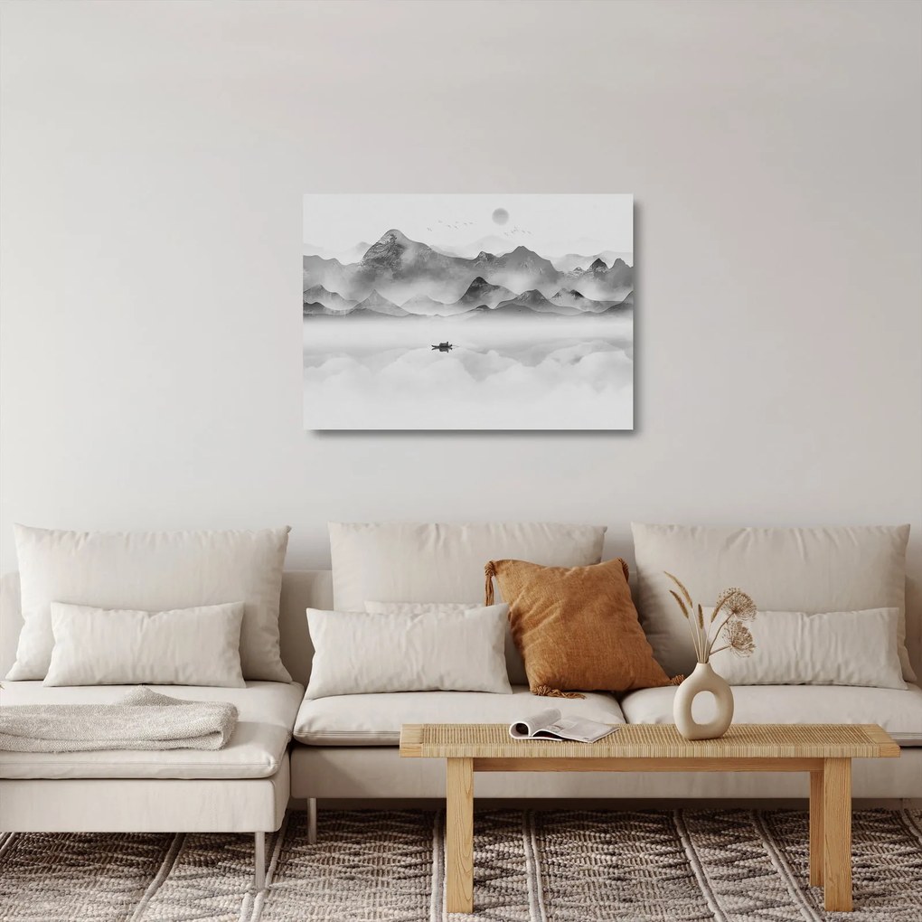 Üveg kép - Japán tó (70x50 cm)