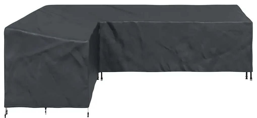 Kültéri bútor takaró Fekete 286 x 222 x 80 cm 600D szövet