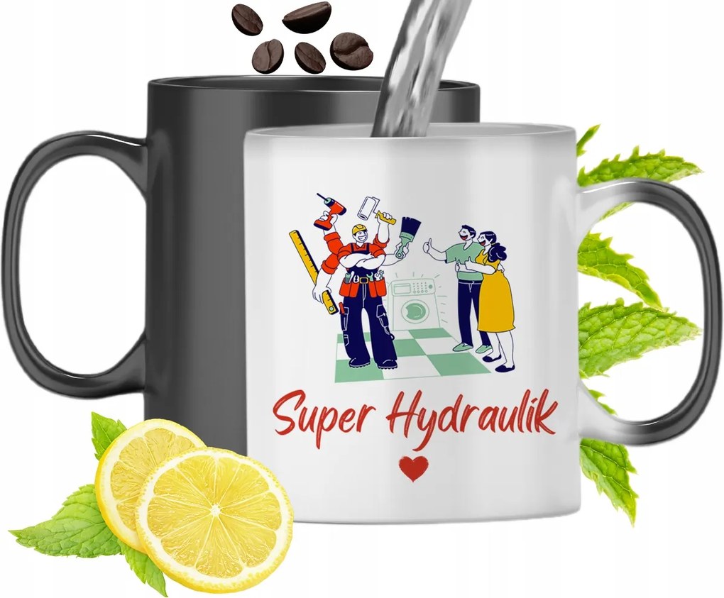 Mágikus Bögre Vízvezeték Szerelőnek Színváltó Nyomtatott Fényképpel