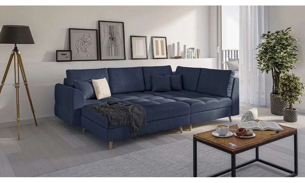 Sötétkék lábtartó Ariella – Ropez