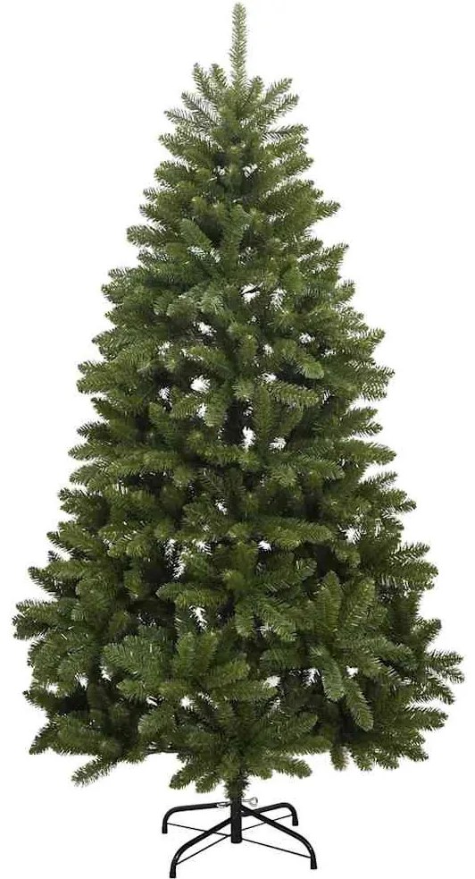 csuklópántos műkarácsonyfa 300 LED-del és gömbökkel 300 cm