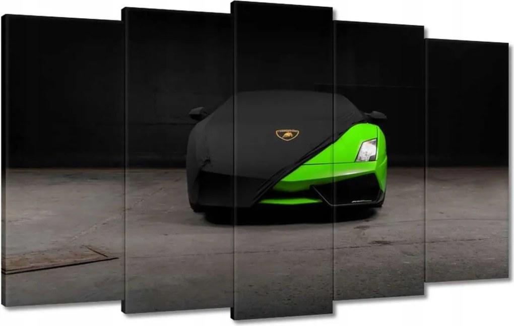 Vászonkép 100x60 Lime sportautó
