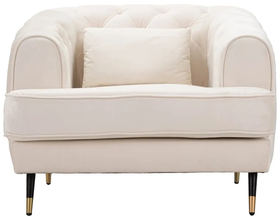 Krémszínű fotel Praga – Mauro Ferretti