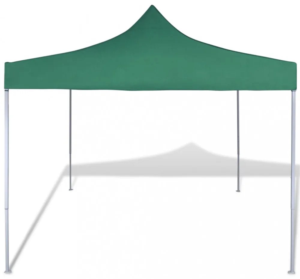 zöld összecsukható pavilon 3 x 3 m