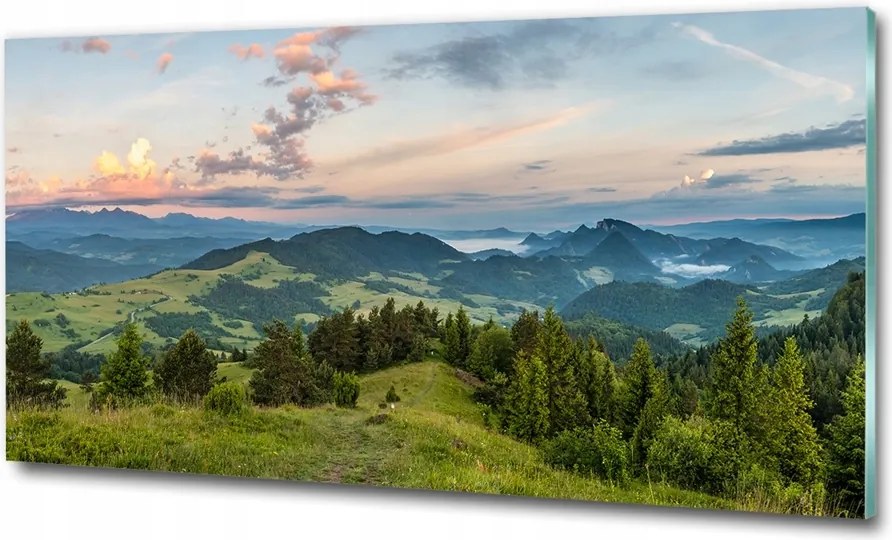 Fotó üvegkép Felhők az égen 125x50