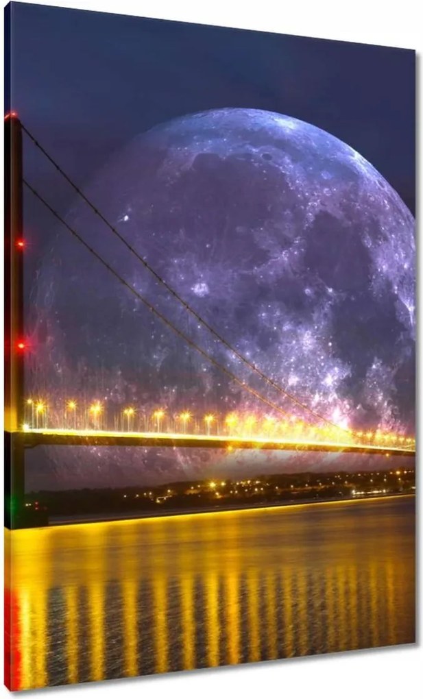 Vászonkép 70x100 Méltóságteljes hold híd