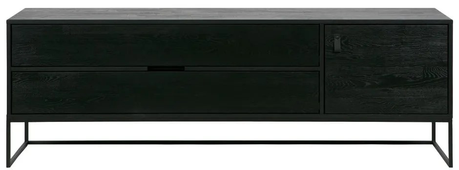 Fekete kőrisfa TV-állvány 180x61x44 cm Silas – WOOOD