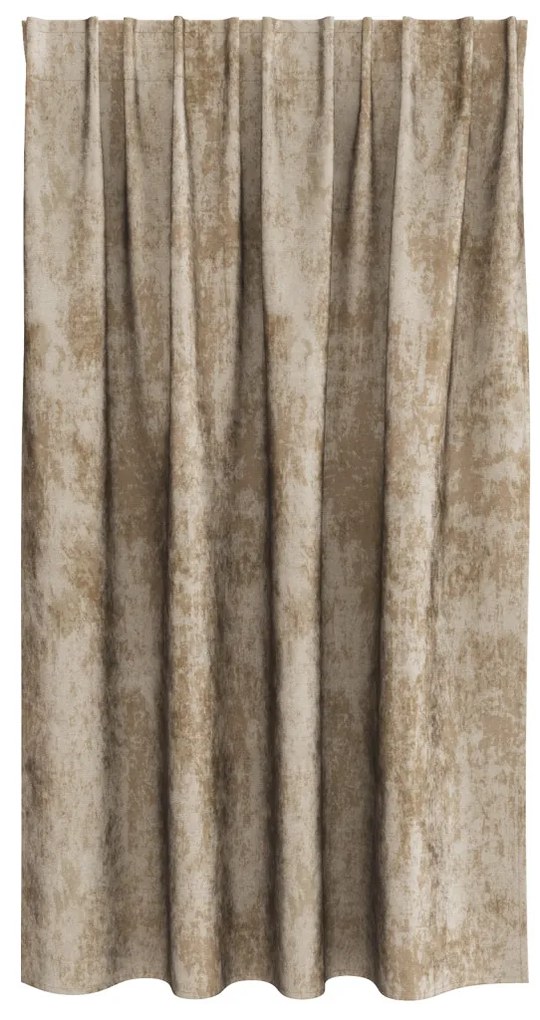 Bársonyfüggönyök 2 db pálcával Bézs 140x140 cm