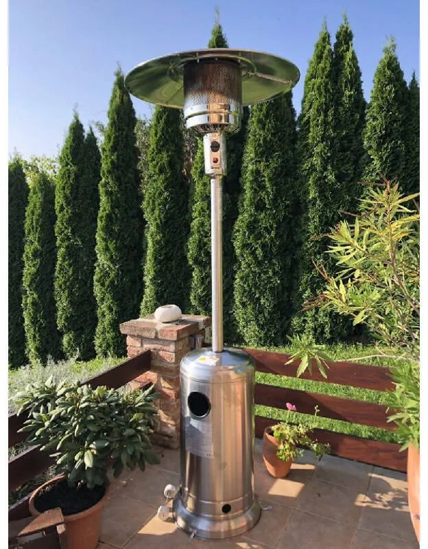 LO-P-6324 Gázüzemű Gomba Hősugárzó – Inox