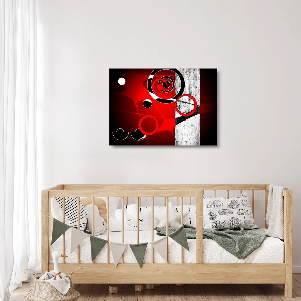 Az absztrakció képe (üvegen) (70x50 cm)