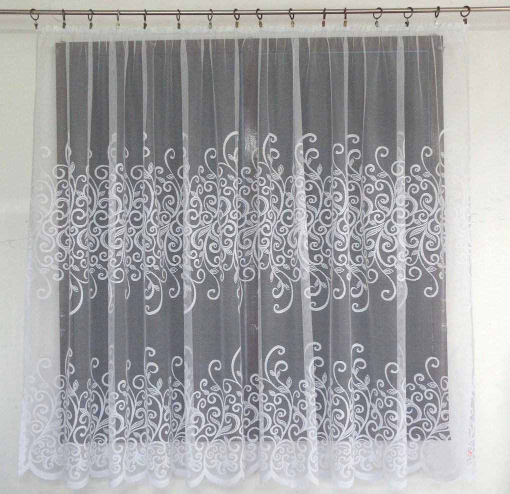 Mg Függöny 4584 Fehér 350x160cm Kész Szalaggal M