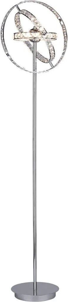 DAR LIGHTING ETE4950 Kristály Állólámpa Csiszolt króm G4 IP20