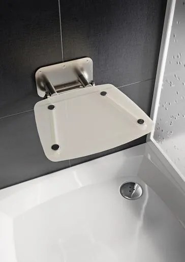 Ravak OVO B zuhanykabin ülőke lehajthatóátlátszó fehér B8F0000052