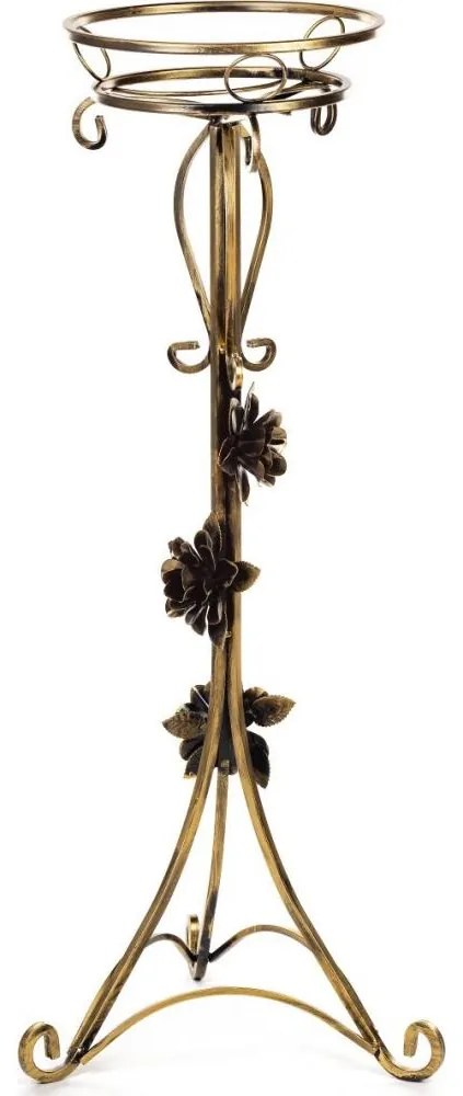 Virágállvány 95x38 cm arany