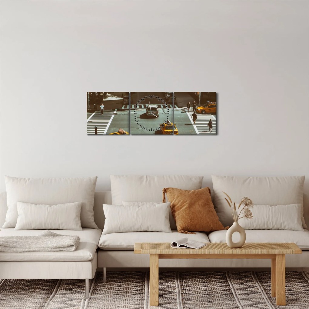 Kép - New York (órával) (90x30 cm)