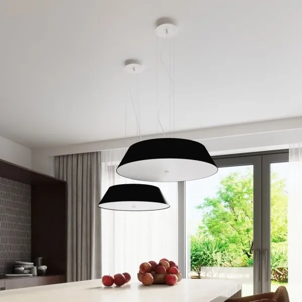 Sollux SL.0766 - Csillár zsinóron VEGA 5xE27/60W/230V á. 60 cm fekete