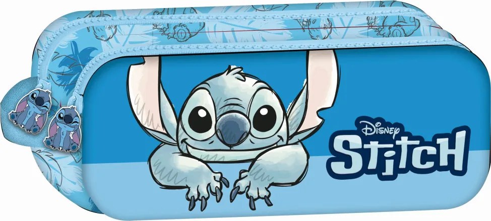 Disney Lilo és Stitch, A csillagkutya Smile 2 rekeszes tolltartó 23 cm